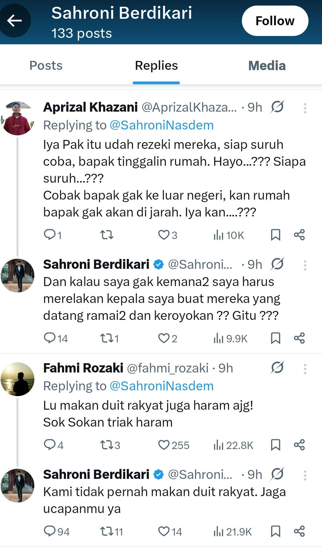 NasDem Tegaskan @sahroni_berdikari Berdikari di X, Bukan Milik Ahmad Sahroni: Fakta, Klarifikasi, dan Respons Publik 5 Respons Publik di Media Sosial