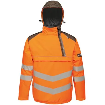 Regatta Men's Hi-Vis Waterproof Insulated Reflective Overhead Bomber Jacket