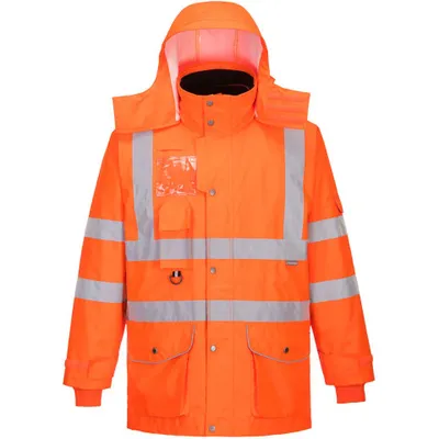 Portwest Hi-Vis Breathable 7-in-1 Traffic Jacket