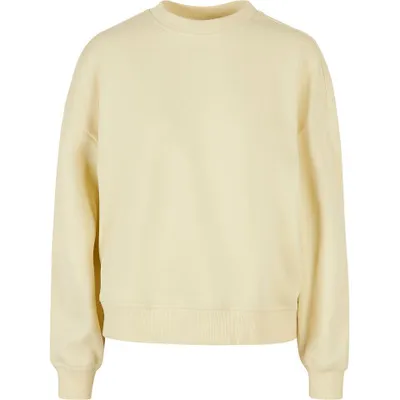 Build Your Brand Women's Oversized Crew Neck Sweatshirt