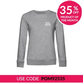 B&C Women's Organic Crew Neck Sweatshirt