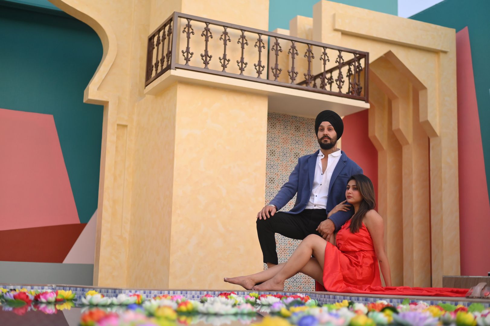 Arabian Elegance premium photoshoot set with authentic arches and mosaics located in Nagpur SEDO