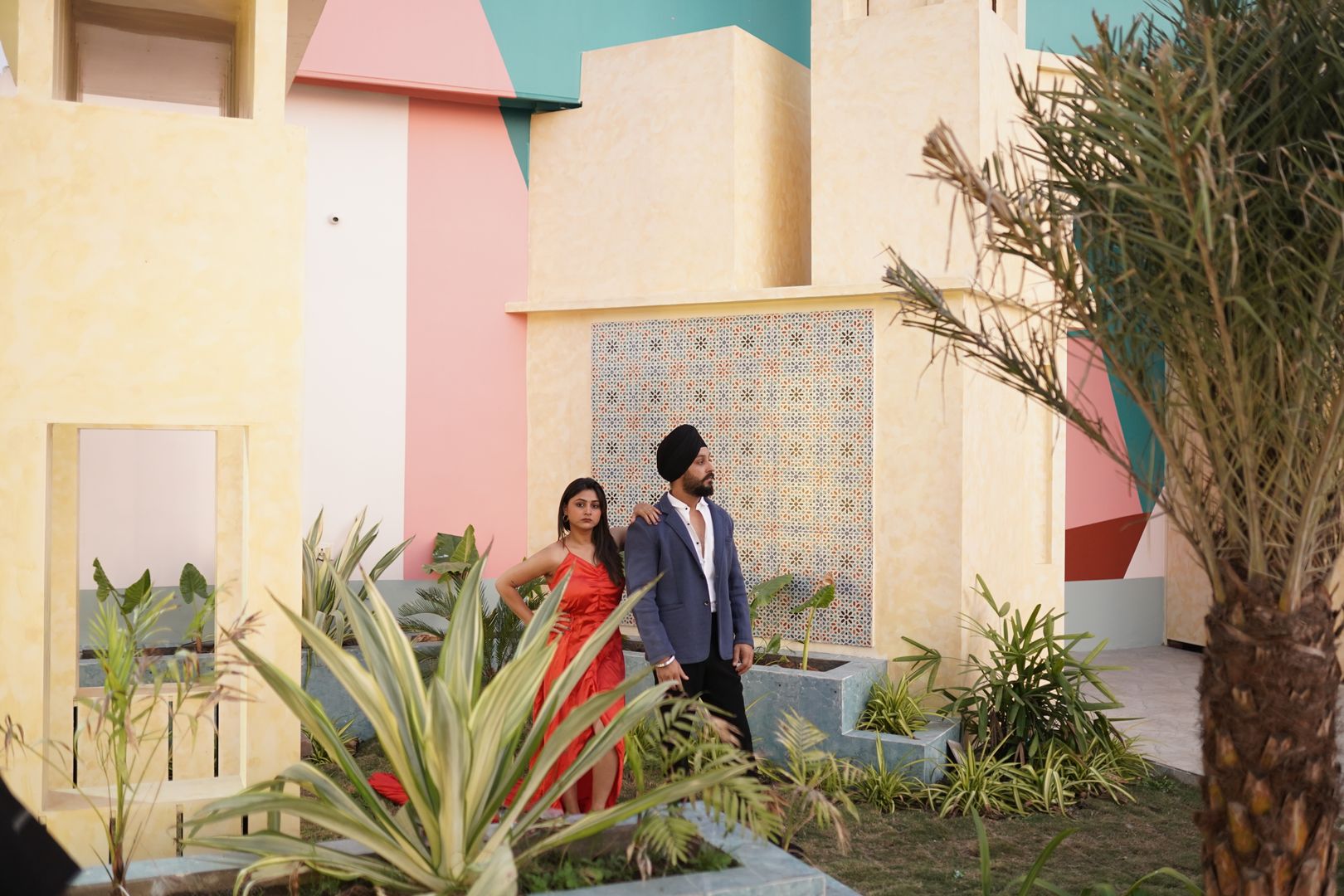 Arabian Elegance premium photoshoot set with authentic arches and mosaics located in Nagpur SEDO