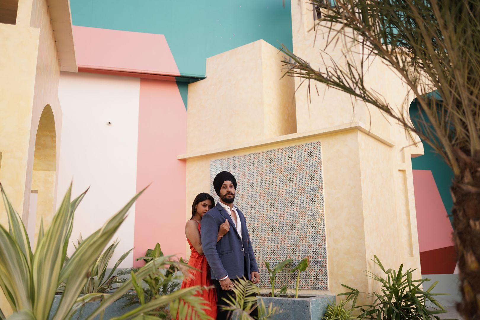 Arabian Elegance premium photoshoot set with authentic arches and mosaics located in Nagpur SEDO