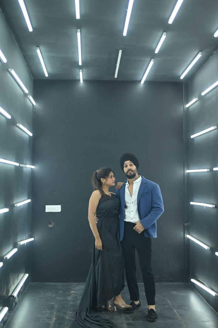 Dark Room photography studio with sleek modern design and dramatic mood lighting for professional shoots located in Nagpur SEDO