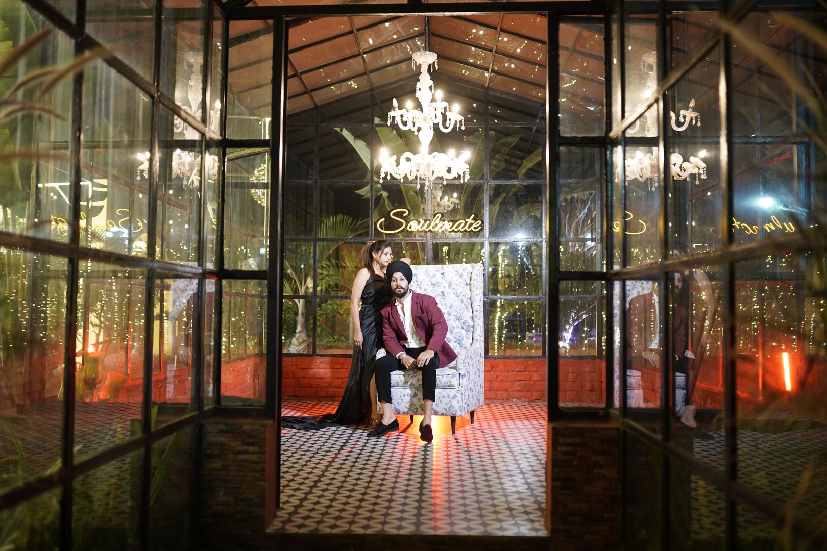 Glass House modern photography set with transparent structure and natural lighting for versatile photoshoots located in Nagpur SEDO
