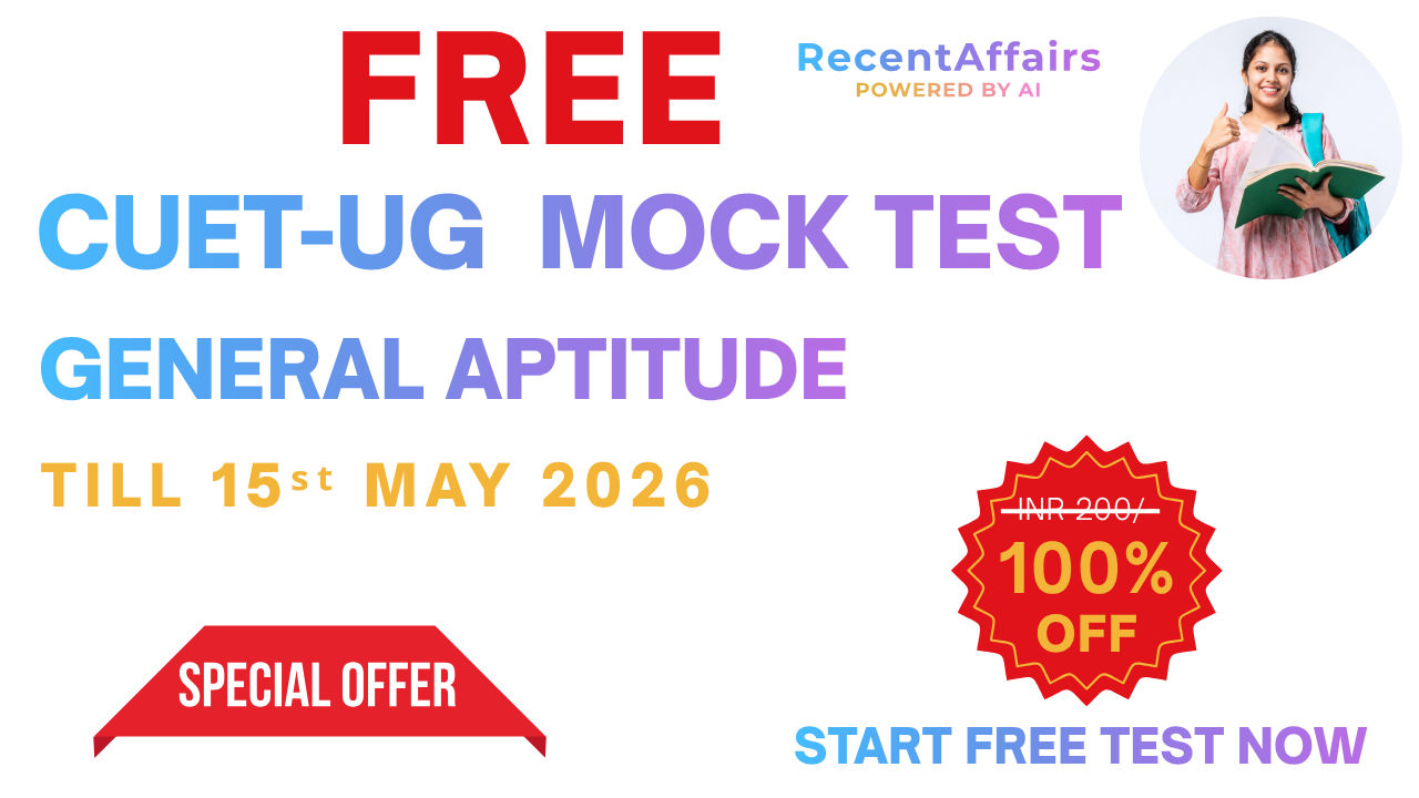 CUET UG General Aptitude Test Free Mock 2026 | Practice Online