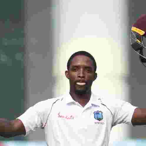 West Indian batter struck on helmet, concussion substitute comes on