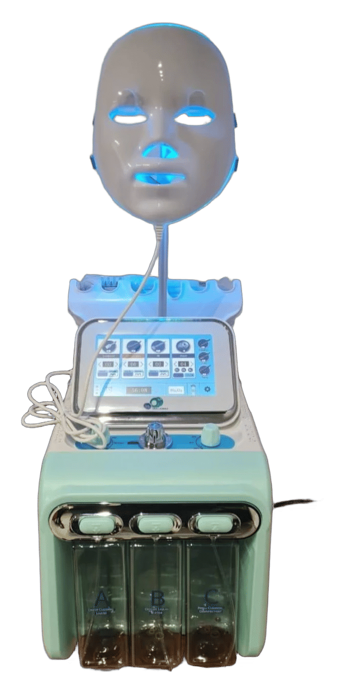 7-in-1 Professional Hydra Facial Machine with LED Light Mask