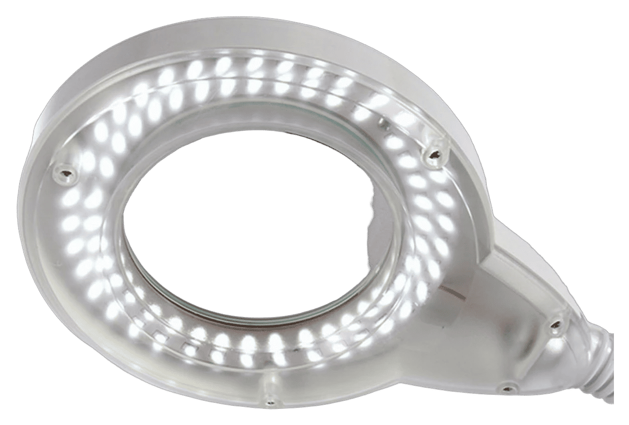 LED Magnifying Floor Lamp with Flexible Gooseneck - View 4