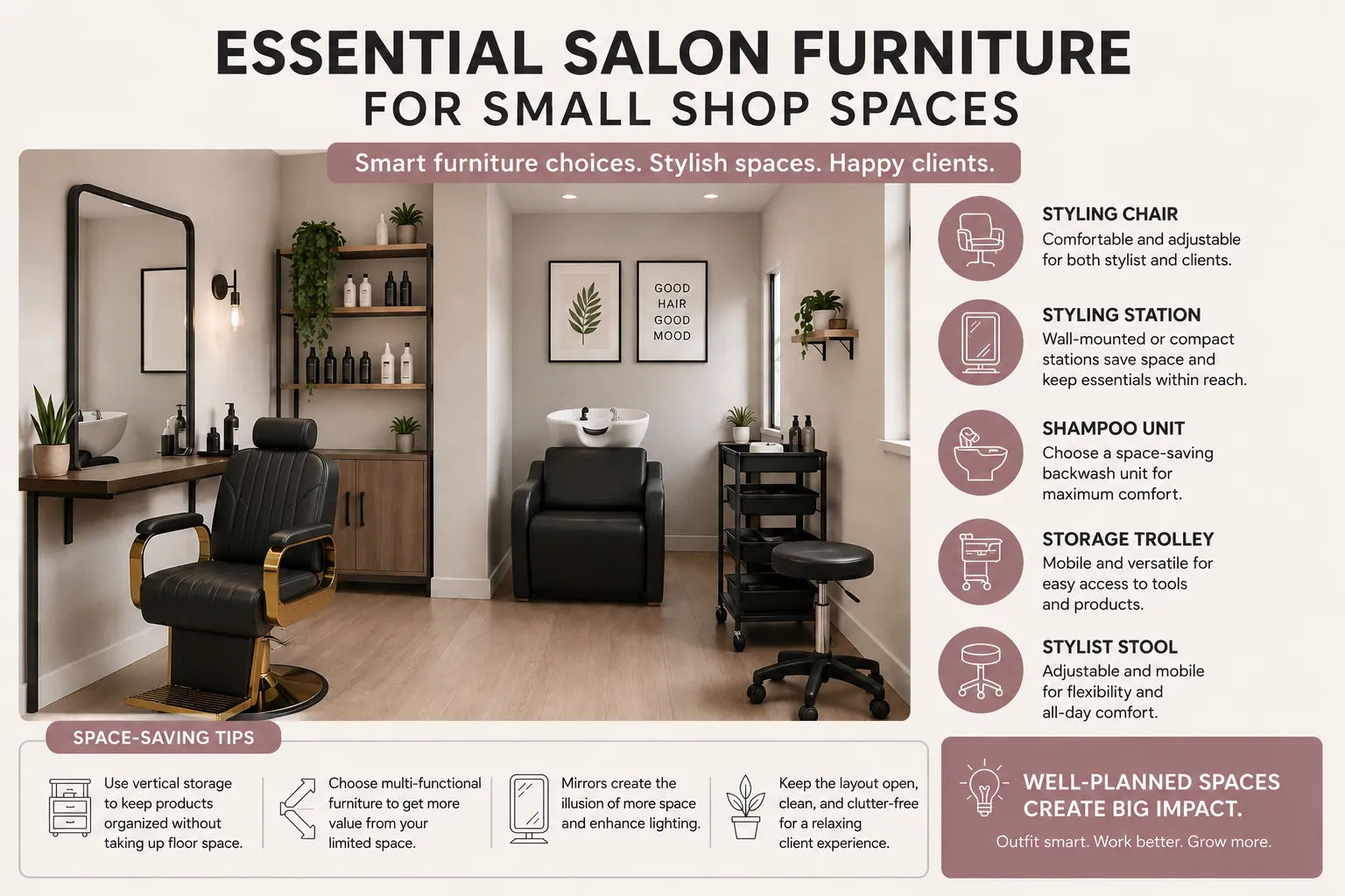 Essential Salon Furniture For Small Shop Spaces