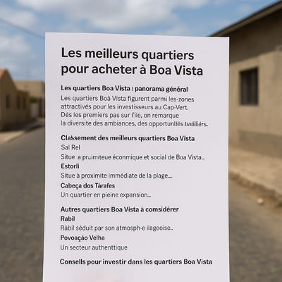 Les meilleurs quartiers pour acheter à Boa Vista