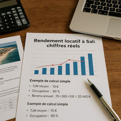 Rendement locatif à Sal : chiffres réels