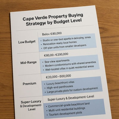 Cape Verde Property Buying Strategy by Budget Level