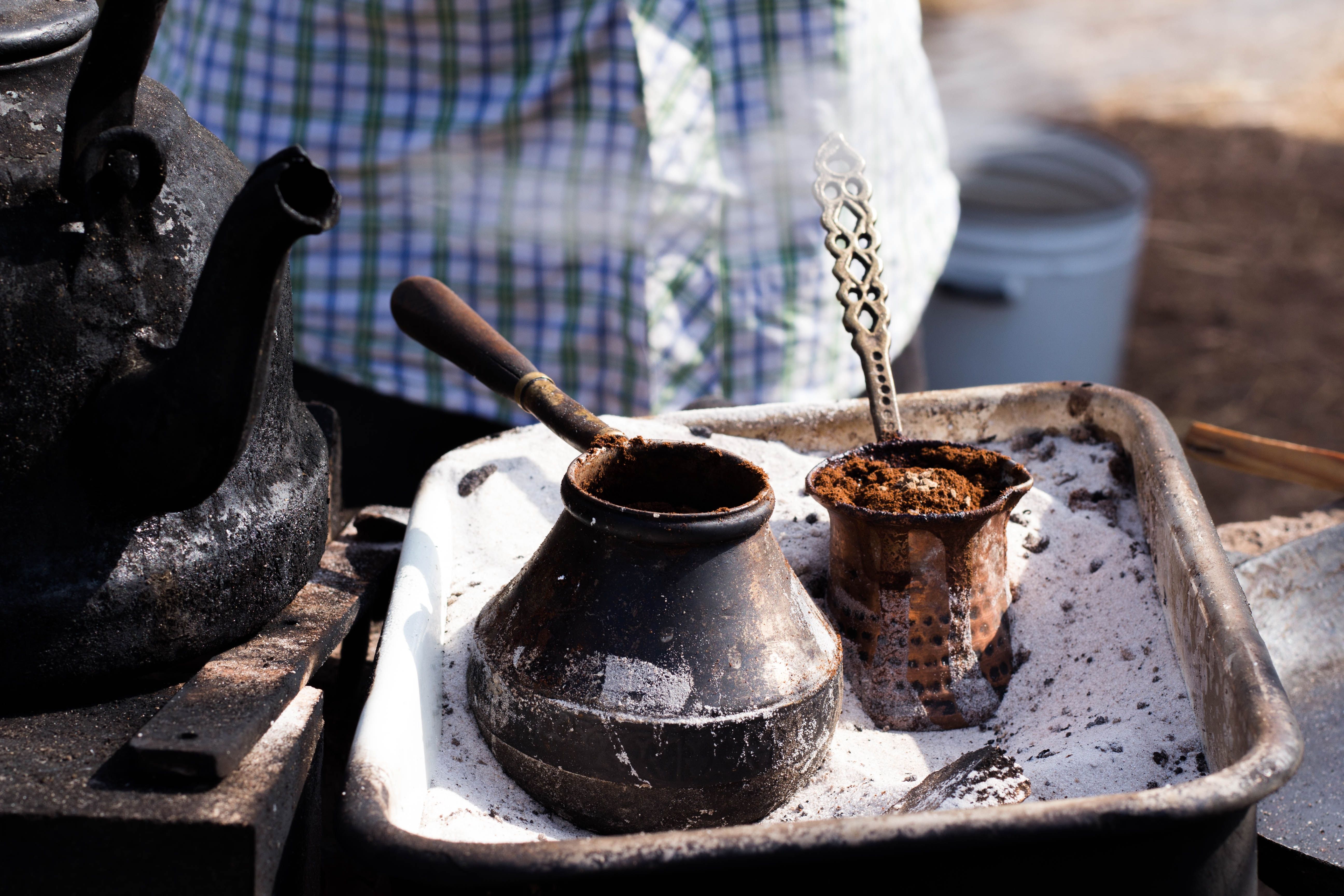 เตอร์กิชคอฟฟี่กาแฟข้นหนืดของชาวอาหรับ