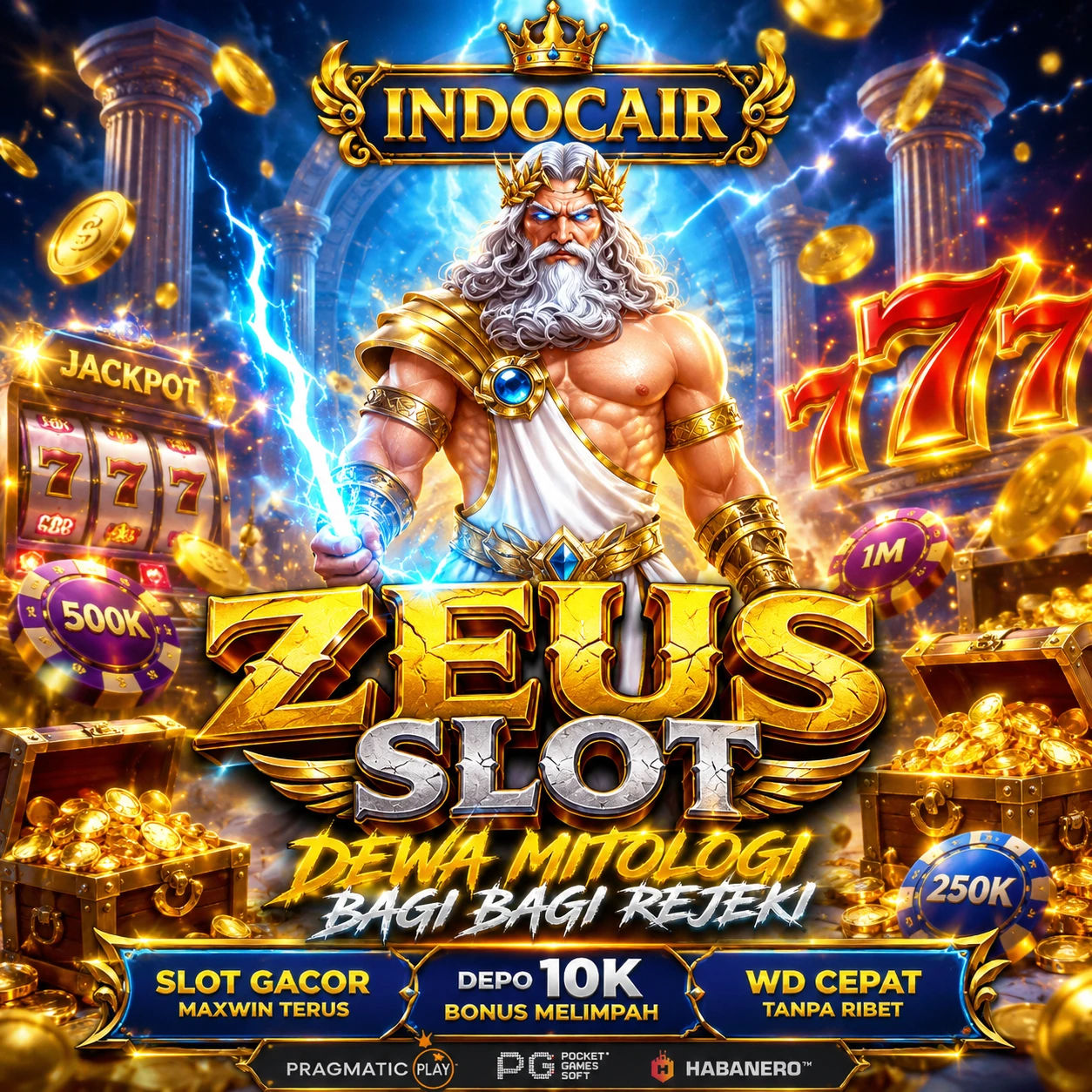 INDOCAIR: Agen Zeus Slot Gacor Slot88 Olympus Dewa Mitologi Bagi Rezeki