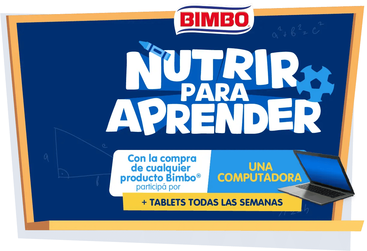 Pizarrón con texto: Nutrir para aprender