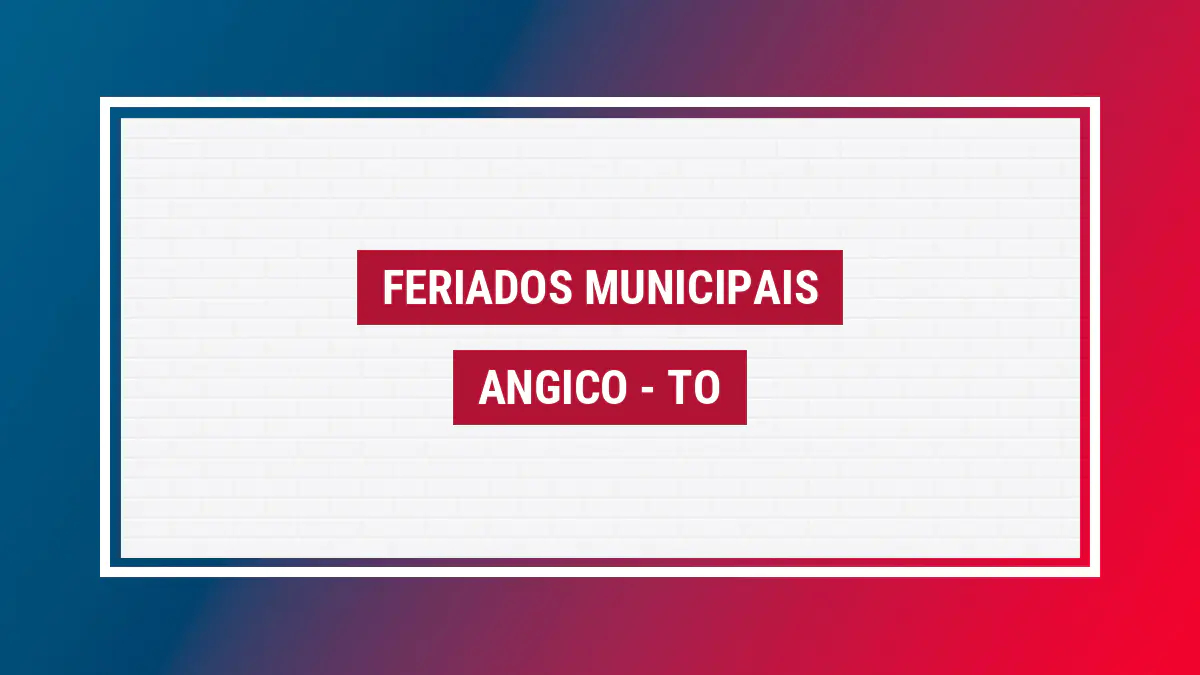 Feriados em Angico Imagem ilustrativa feriados Angico