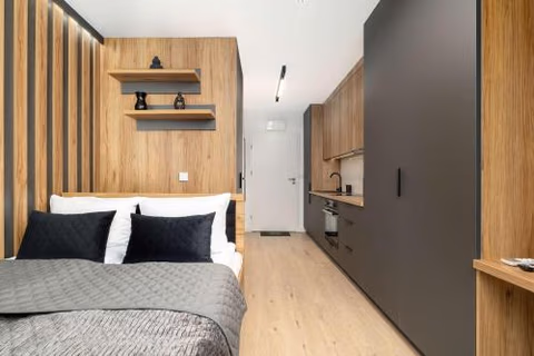 Klimatyzowane Studio dla Dwóch Osób Praca Zdalna by Noclegi Renters — foto 5