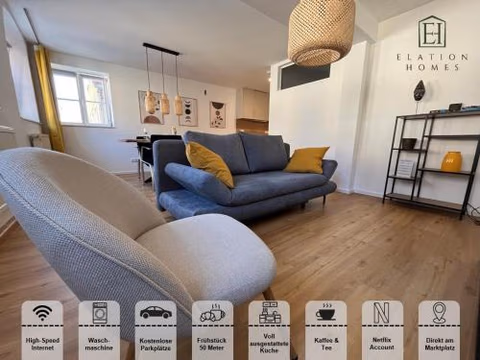 traumhafte Business & Relax Wohnung direkt im Stadtkern Oettingens by Elation Homes — foto 4