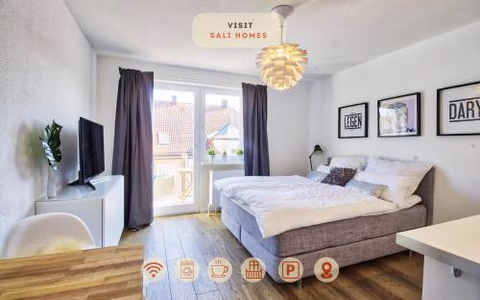 Apt Wahnfried No2 - sehr zentrales, ruhiges Cityapartment mit Balkon, Küche, Duschbad & Parkplatz — foto 1