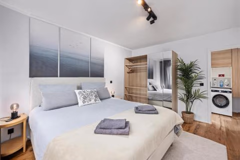 EDLER WOHNRAUM Noble Stadtoase mit Boxspringbett, Kaffeevollautomat, Lift & Parkplatz — foto 7