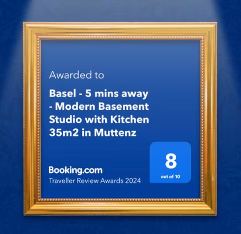 Basel - 5 mins away - Modern Basement Studio with Kitchen 35m2 in Muttenz — foto 9