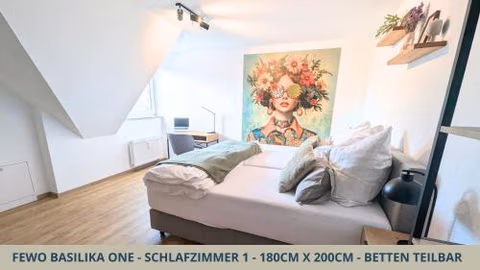 Basilika One, FEWO für bis zu 6 Pers mit 2 Schlafzi, Balkon und Tiefgaragenstellplatz — foto 3