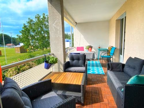 2 rooms, balcony with view & parking indoor