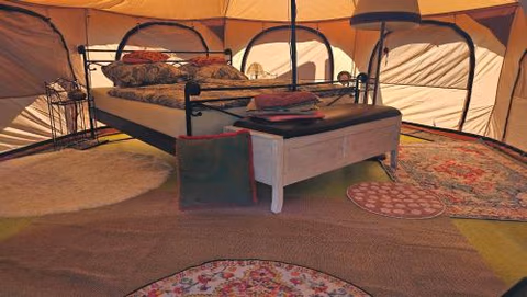 Beheiztes Tipi Zelt Luftbett Camping Winter Schlüchtern Hessen Main-Kinzig — foto 6