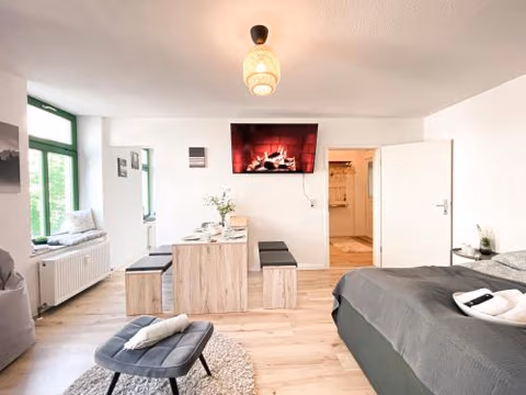 Zentrales Apartment mit TV, Küche und Mikrowelle — foto 5