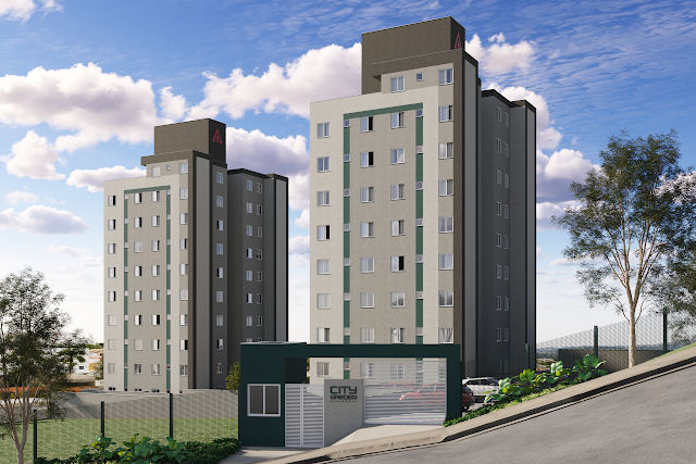 City Garden: Apartamentos de 2 Quartos em Santa Luzia