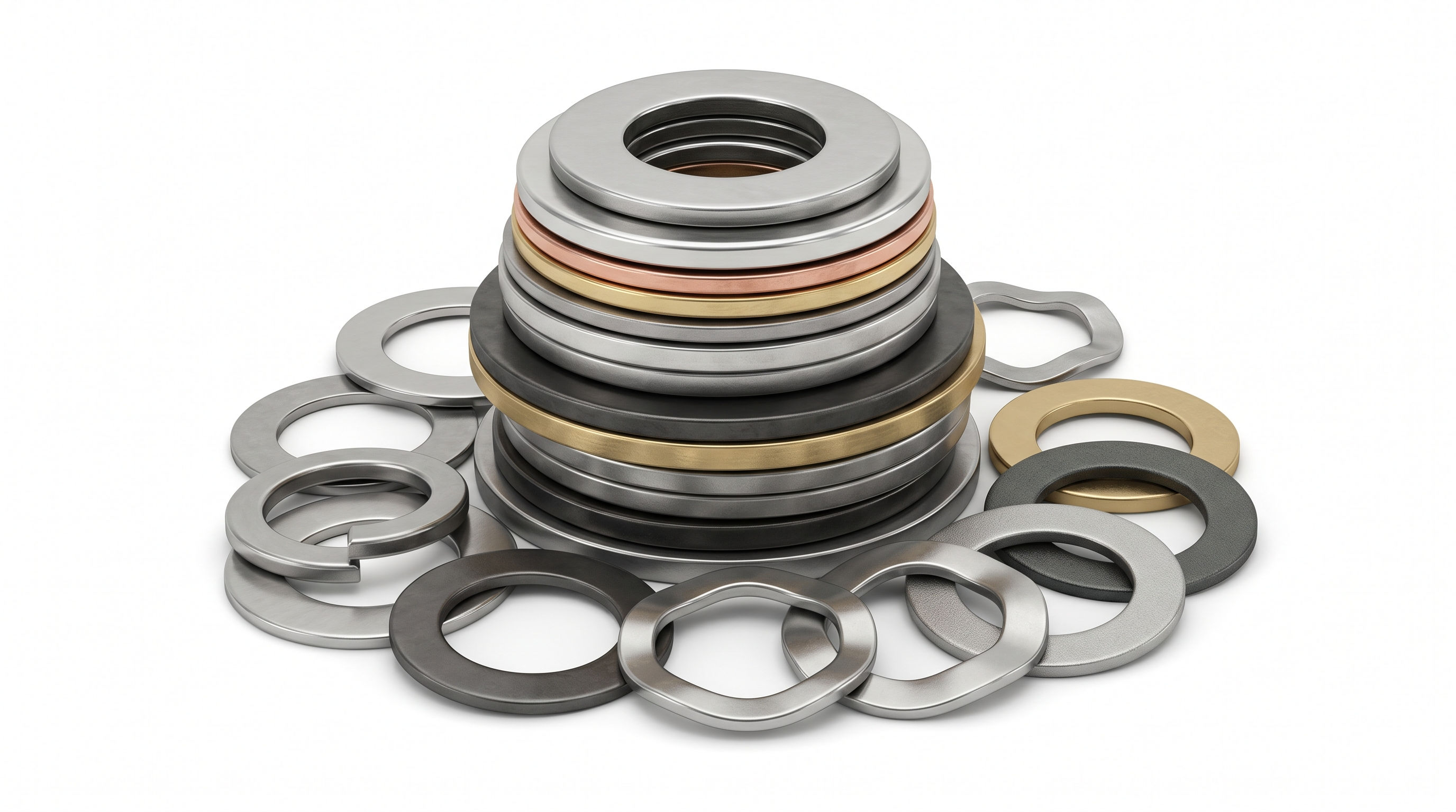 Custom flat and lock washers in specialty materials