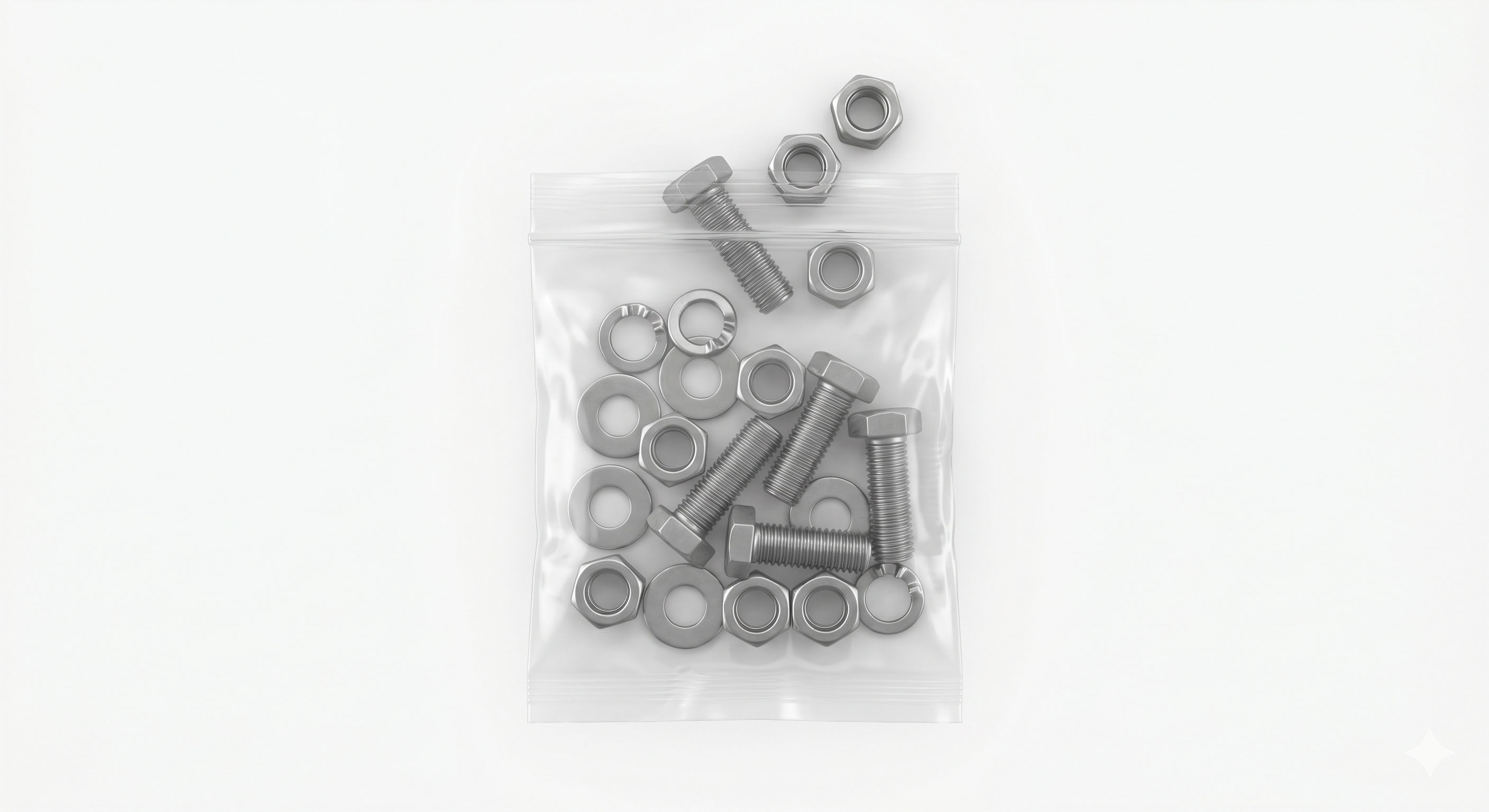 Custom hardware kitting and bagging for industrial assembly organization