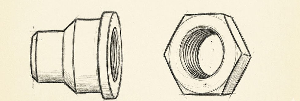 Custom Tapered Hex Nut Profile