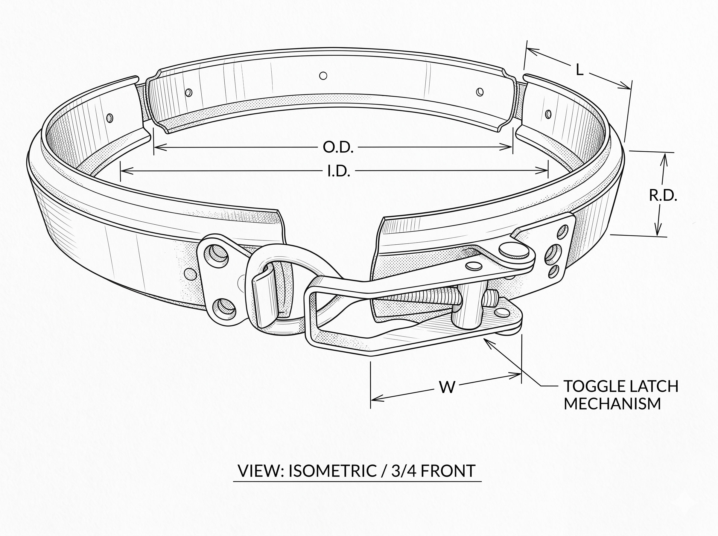 Custom stainless steel V-band clamps with quick-release closure