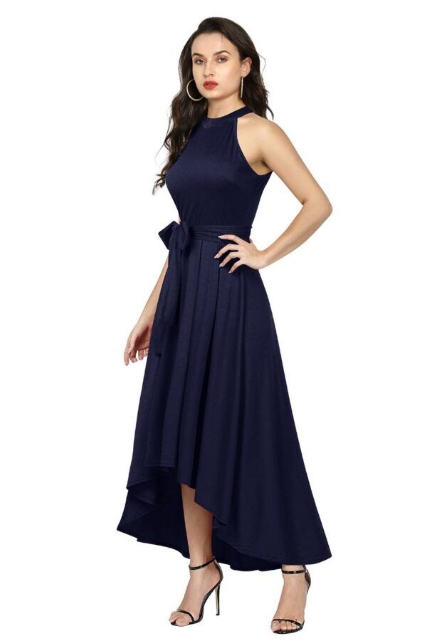 Gorgeous Navy Blue Women’s Wear Maxi Dress - Image 3