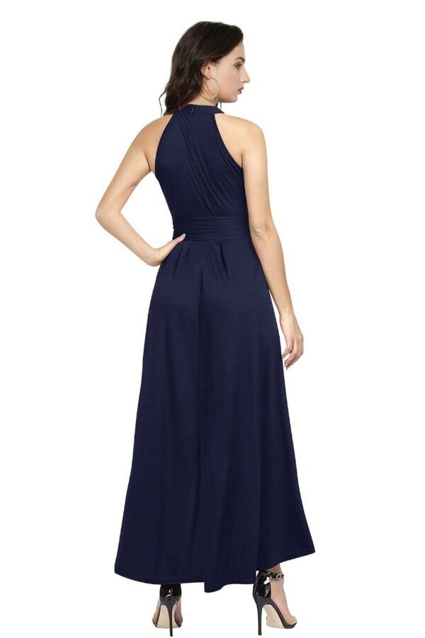 Gorgeous Navy Blue Women’s Wear Maxi Dress - Image 4