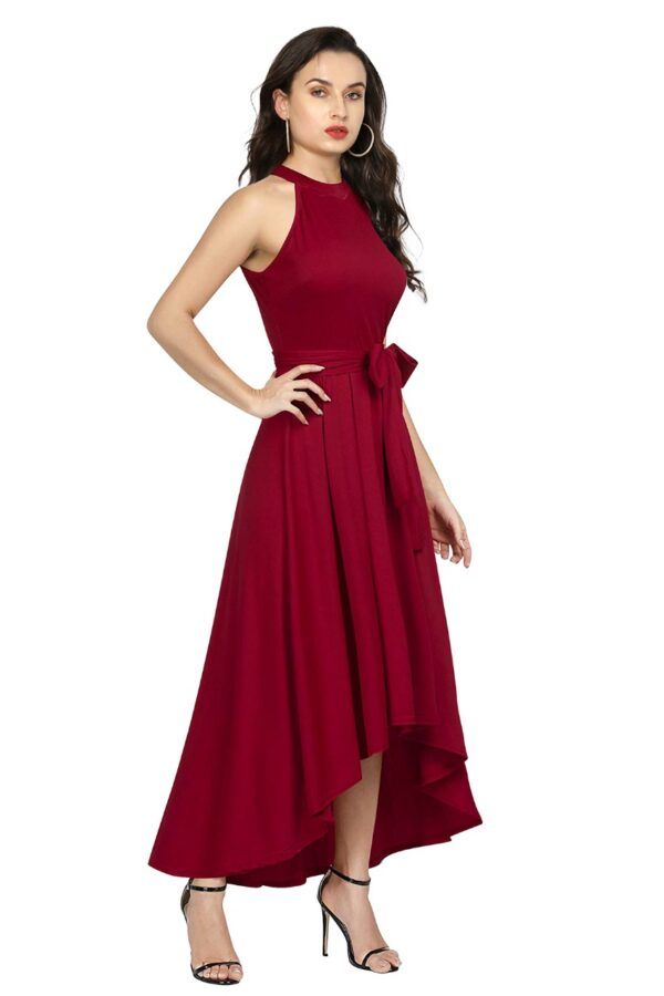Gorgeous Maroon Women’s Wear Maxi Dress - Image 2