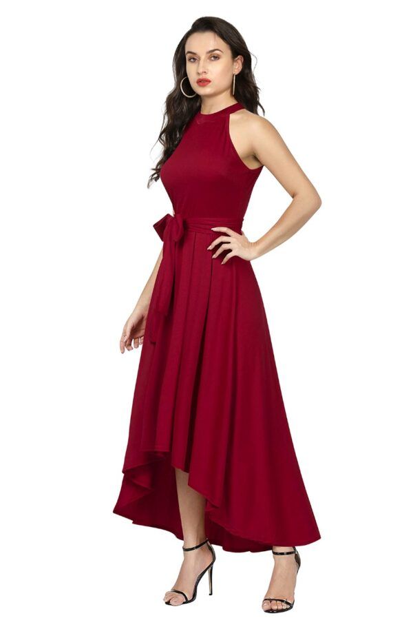 Gorgeous Maroon Women’s Wear Maxi Dress - Image 3