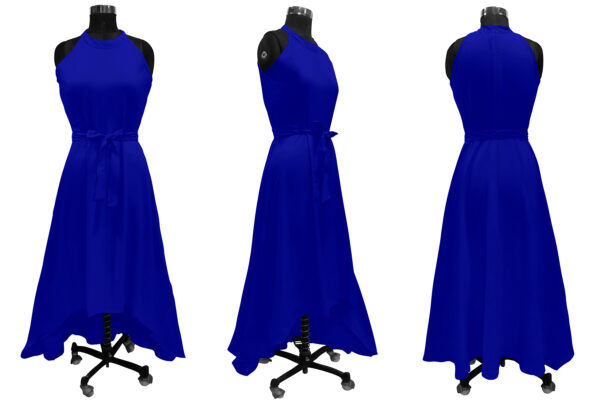Gorgeous Royal Blue Women's Wear Maxi Dress - Image 6