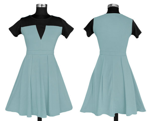 Fit & Flair Pista Cap Sleeve Dress - Image 5