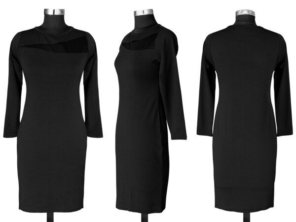 Timeless Black Full-Sleeve Bodycon Dress - Image 5