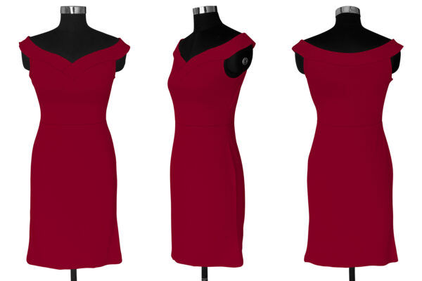 Timeless Maroon Sleeveless Bodycon Dress - Image 5