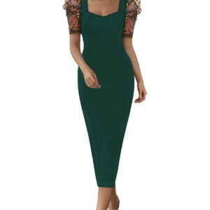 Women's Green Bodycon Dress