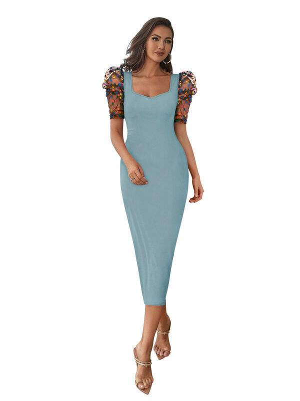 Women's Pista Color Bodycon Dress - Image 2