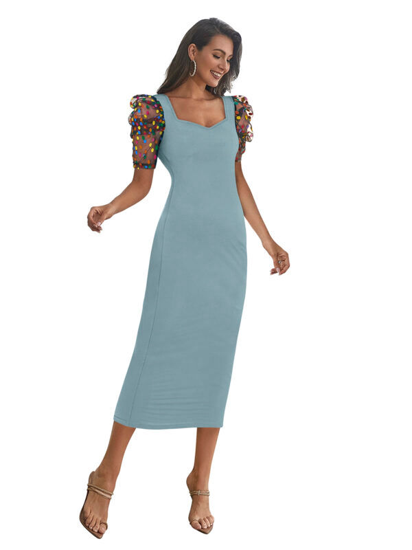 Women's Pista Color Bodycon Dress - Image 3