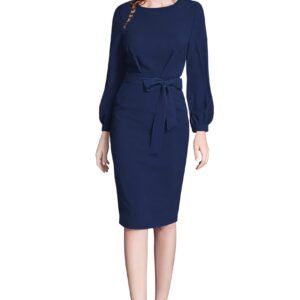 Gorgeous Navy Blue Bodycon Dress