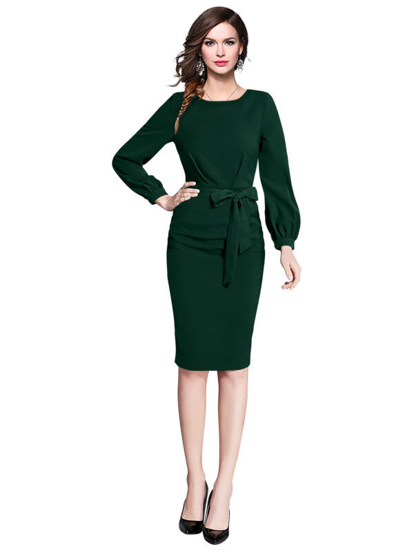 Gorgeous Green Bodycon Dress - Image 2