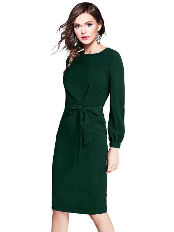 Gorgeous Green Bodycon Dress - Image 3